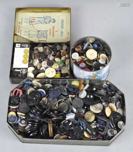 A collection of buttons