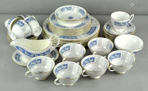 A Coalport 'Revelry' part dinner service, including teacups, saucers,