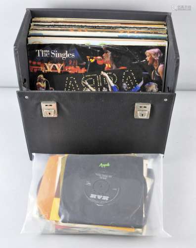 A quantity of LP's, including Abba and assorted singles,