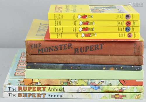 A collection of Rupert books to include early examples