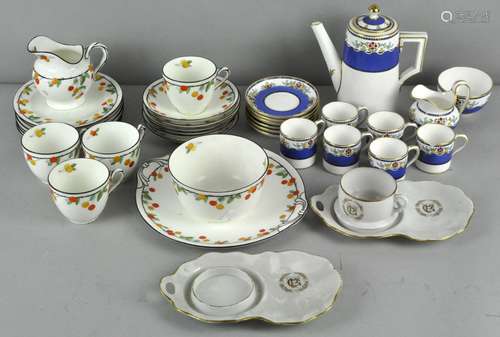 Two part tea coffee services, to include Royal Doulton and Minton,