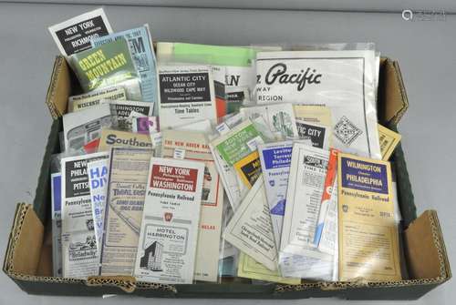 A group of Railroad ephemera