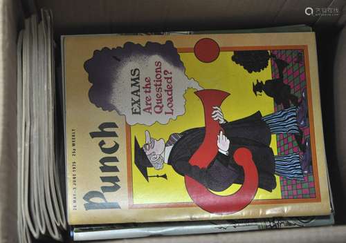 A box of Punch magazines from the 1960's,