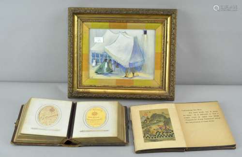 Eilidh, watercolour, in Isdahan, a Victorian photograph album and a Chinese book of pictures,