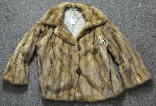 A vintage lady's fur coat