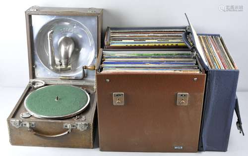 An early 20th century Decca box gramophone,