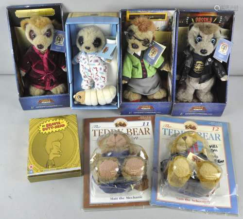 Four boxed Meerkats,