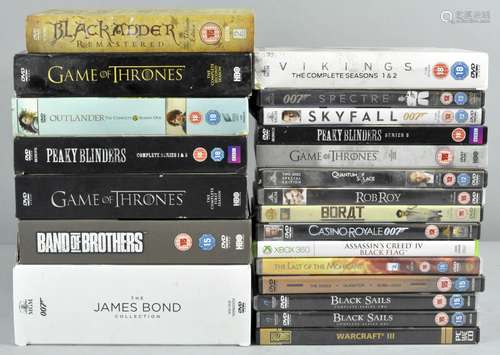 A collection of assorted DVD's to include box sets to include; Game Of Thrones, Viking and more.