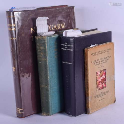 FOUR WELSH PORCELAIN REFERENCE BOOKS mainly of Nantgarw reference. (4)