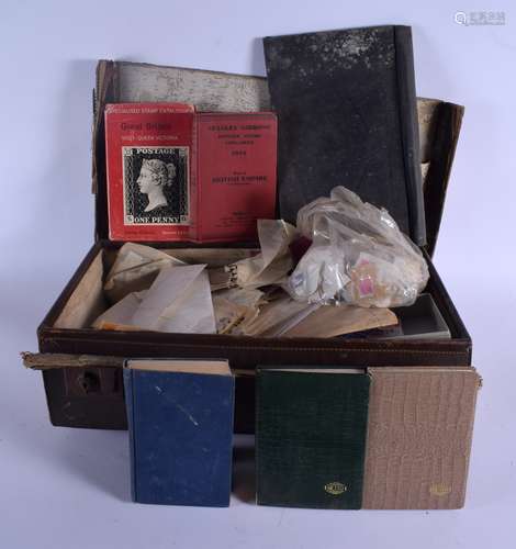 A SUITCASE OF STAMPS AND EPHEMERA. (qty)