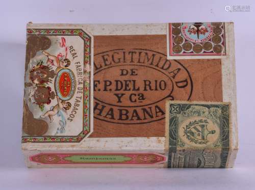 A SEALED BOX OF REAL FABRICA FLOR FINA F P DEL RIO HABANA CIGARS. (qty)