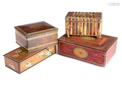 A HUNTLEY & PALMERS 'LOG BOX' BISCUIT TIN C.1911 d…