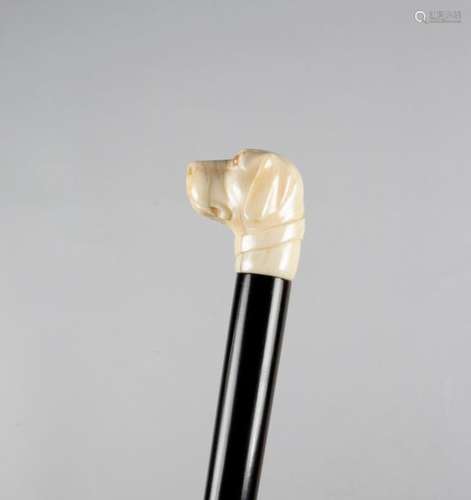 Λ AN IVORY HANDLED WALKING CANE C.1920 30 in the f…