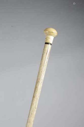 A SAILOR'S WHALEBONE WALKING CANE LATE 19TH CENTUR…