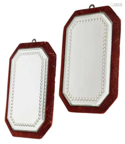 A PAIR OF VICTORIAN WALL MIRRORS C.1870 80 of cant…