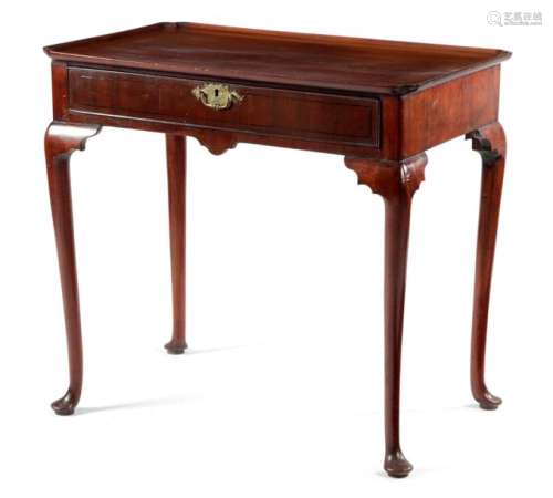 A GEORGE II MAHOGANY SILVER TABLE C.1740 the dishe…