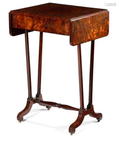 A GEORGE IV BURR YEW LAMP TABLE BY ROBERT JAMES OF…