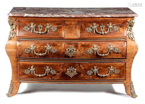 A REGENCE KINGWOOD AND PARQUETRY COMMODE EARLY 18T…