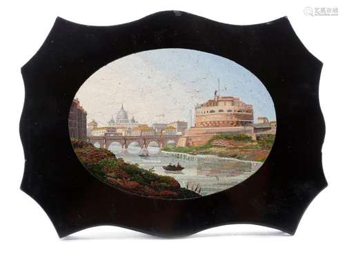 AN ITALIAN MICROMOSAIC GRAND TOUR PAPERWEIGHT LATE…