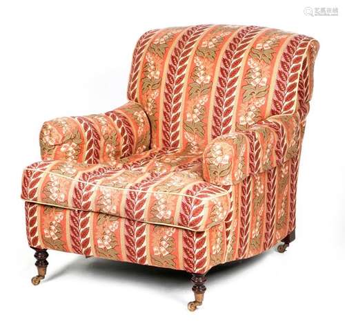 AN EASY ARMCHAIR IN HOWARD STYLE BY GEORGE SMITH, …