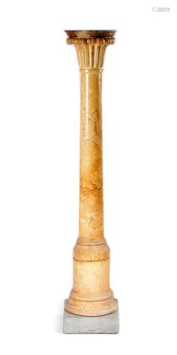 A SCAGLIOLA GRAND TOUR COLUMN EARLY 19TH CENTURY i…