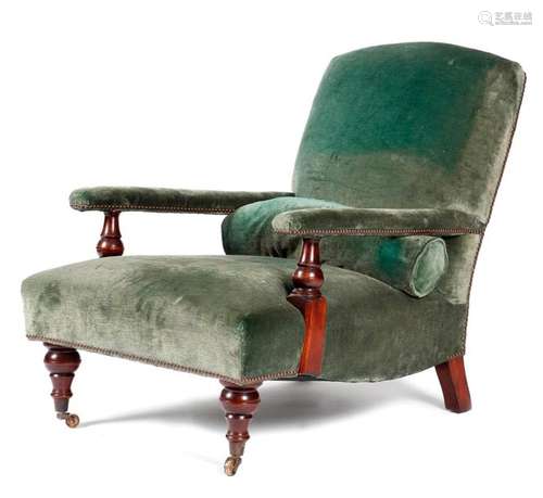 AN EASY ARMCHAIR IN HOWARD STYLE BY GEORGE SMITH, …