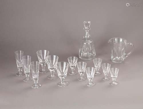 SAINT LOUIS Service de 39 verres en cristal modèle…