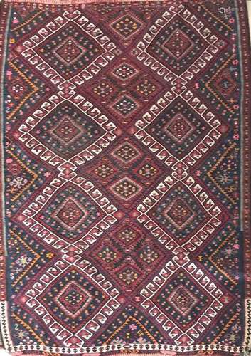 KILIM Woolen carpet. Length 230 cm, Width 160 cm.