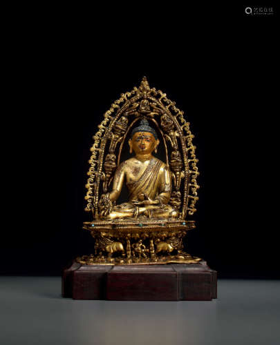 十五世纪 铜药师八变佛像