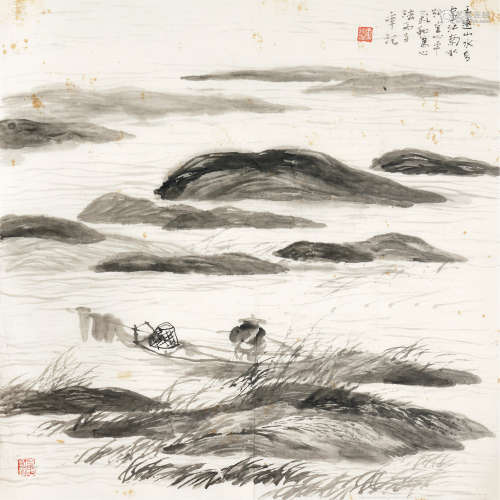 1939～2002 董欣宾 江南水乡 水墨纸本 镜心
