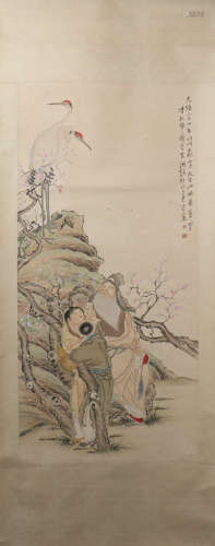 A Qian huian's figure painting