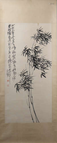 A Wu changshuo's bamboo painting