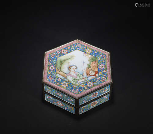 A  Enamel Jewelry box