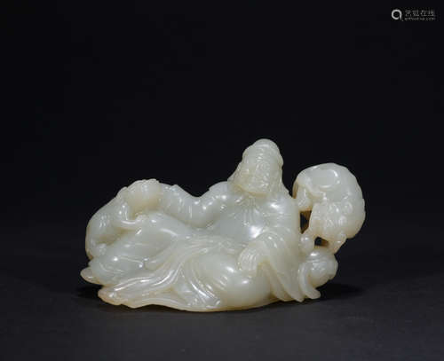 A  jade figure