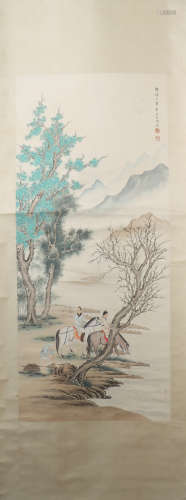 A Shang guanzhou's figure painting