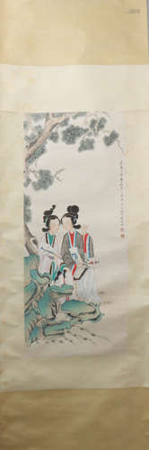 A Gai qi's figure painting