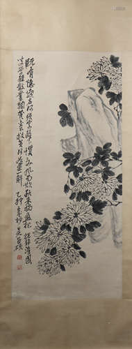 A Wu changshuo's flowers painting