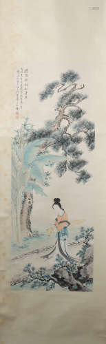 A Ye manshu's figure painting