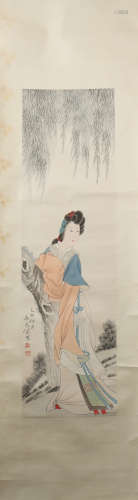 A Ren xun's figure painting
