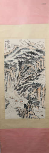 A Lu yanshao's landscape painting