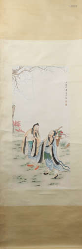 A Wang su's figure painting