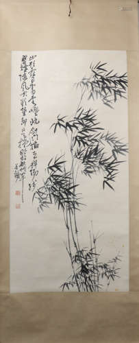 A Guan hanqing's bamboo painting