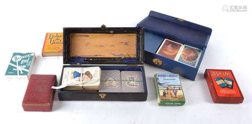 A small collection of collectable playing cards and vintage games, to include 'Askim', 'Happy