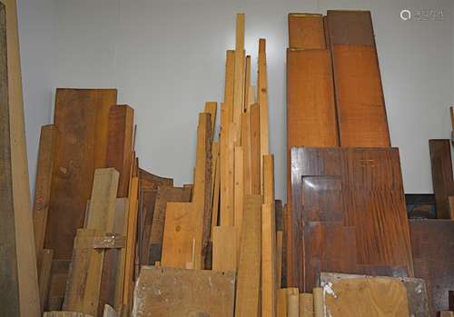 A small quantity of timber inlays, including various species and decorative examples, ideal for wood