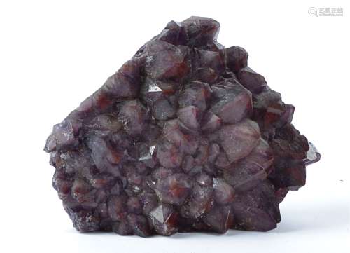 A large amethyst multifaceted geode cluster, 11cm x 31cm x 24cm