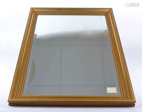 Three contemporary silvered full length mirrors of rectangular form, 120cm x 20cm, together with a