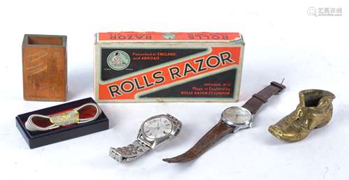 A small group of collectables to include a 20th Century Seiko automatic stainless steel watch,