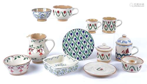 Nicholas Moss (Irish Contemporary) a quantity of table wares in various designs including a