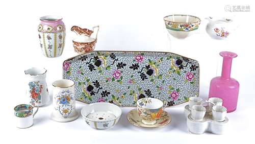 A Quantity of predominantly British china and pottery to include a part Coalport moulded service