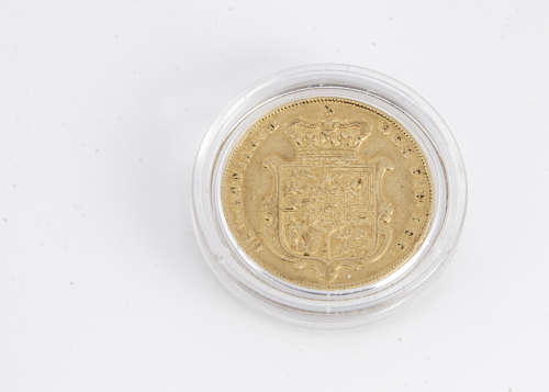A George IV gold full sovereign, dated 1826, F-VF